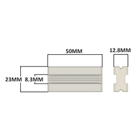 41-350-0 MODULAR SOLUTIONS PARALLEL INNER T-SLOT CONNECTION SLIDES INTO SLOT